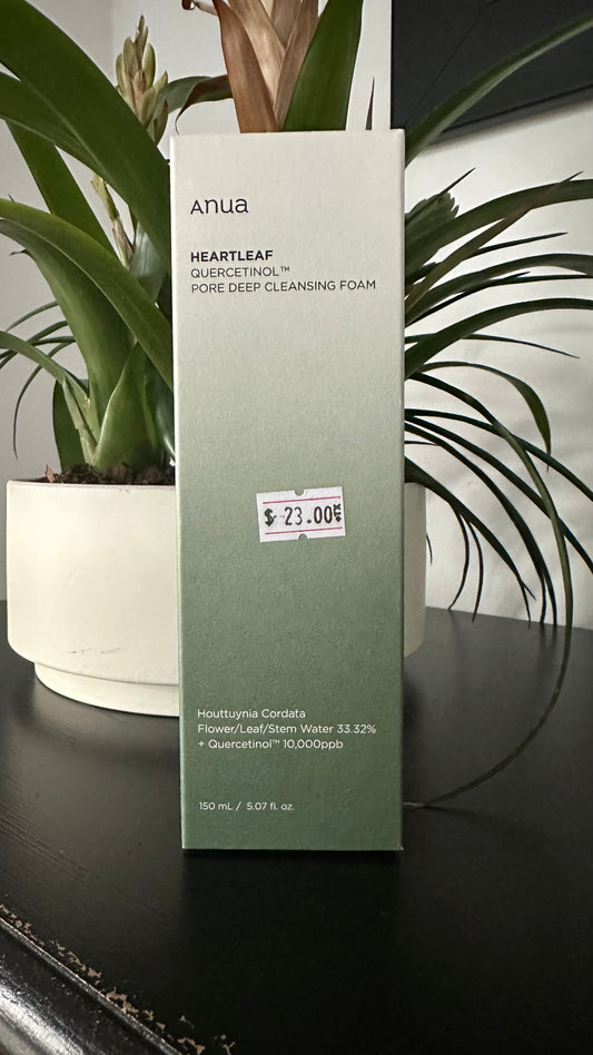 Anua hearleaf quercetinol pore deep cleansing foam 150ml 5.07fl oz