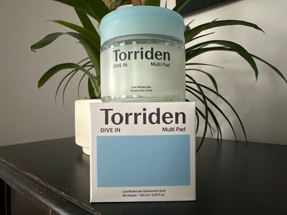 Torriden dive in multi pad low molecular hyaluronic Acid 80 sheets 160 ml 5.41fl oz