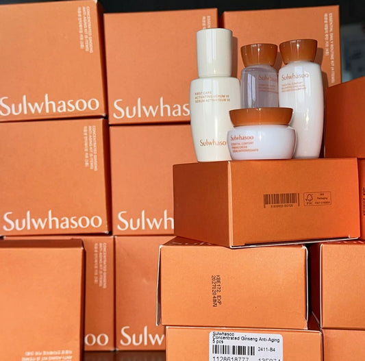 Kit de rutina diaria para el cuidado de la piel Sulwhasoo (4 piezas), tamaño de viaje, nuevo